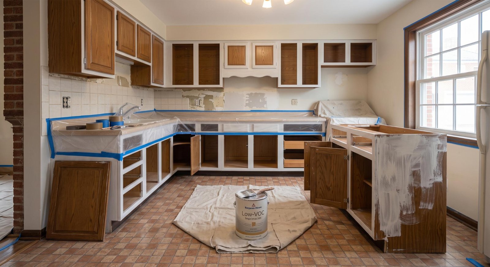 Home painting project in Denton