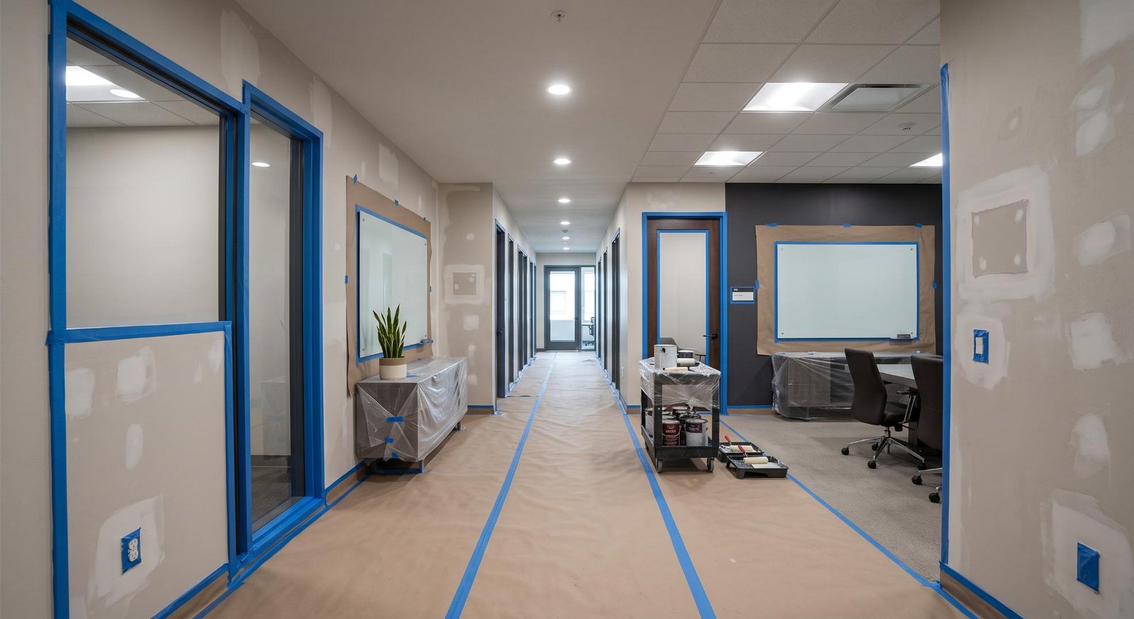Commercial painting project in Plano